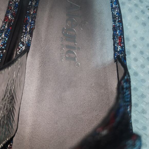 ALEGRIA EUC WOMENS EUR 40  US 9.5 DINAH LEATHER SLIPON SANDALS SHOES - Picture 5 of 10